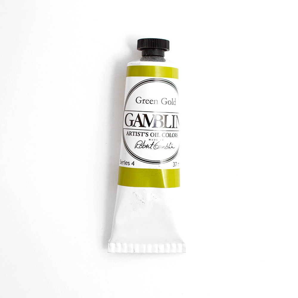 Gamblin, Artist Grade, Oil Paint, 37 ml, Green Gold